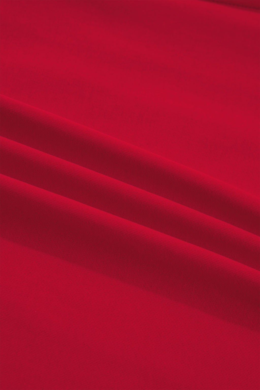 Racing Red GEORGIE Letter Printed Raw Seam Drop Shoulder Loose Tee