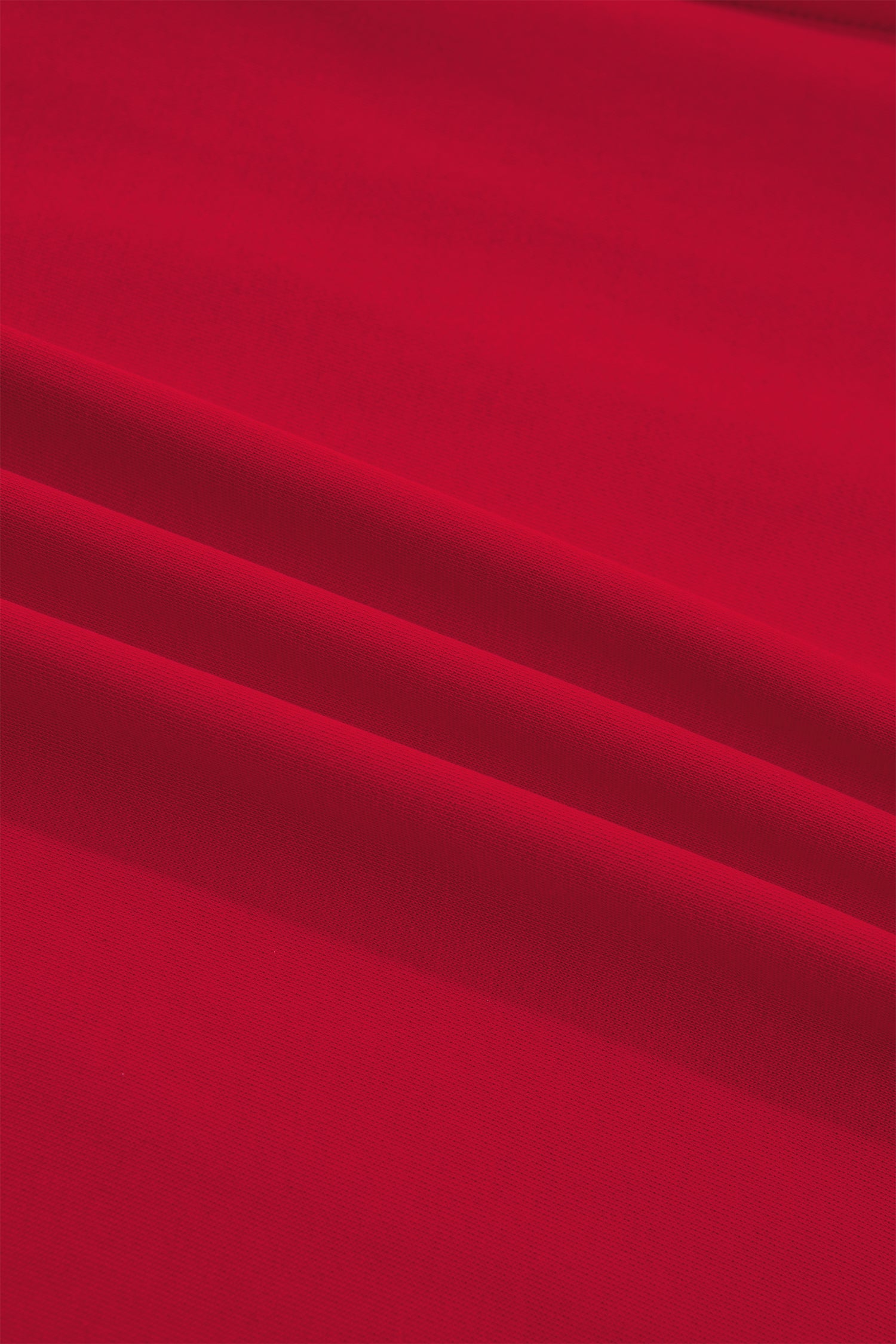 Racing Red GEORGIE Letter Printed Raw Seam Drop Shoulder Loose Tee