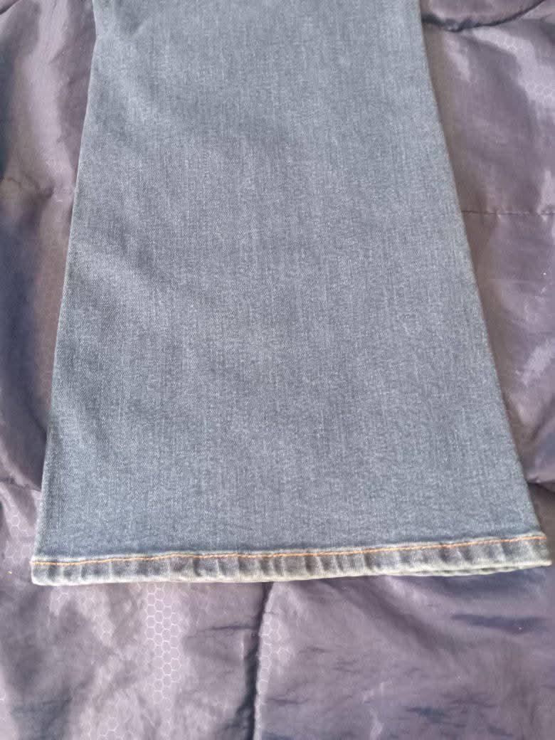 a.n.a High-Rise Cropped Flare Blue Jeans