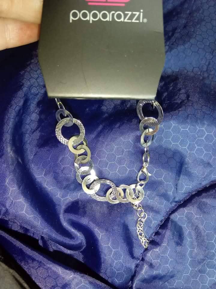 Paparazzi Silver Circles Bracelet
