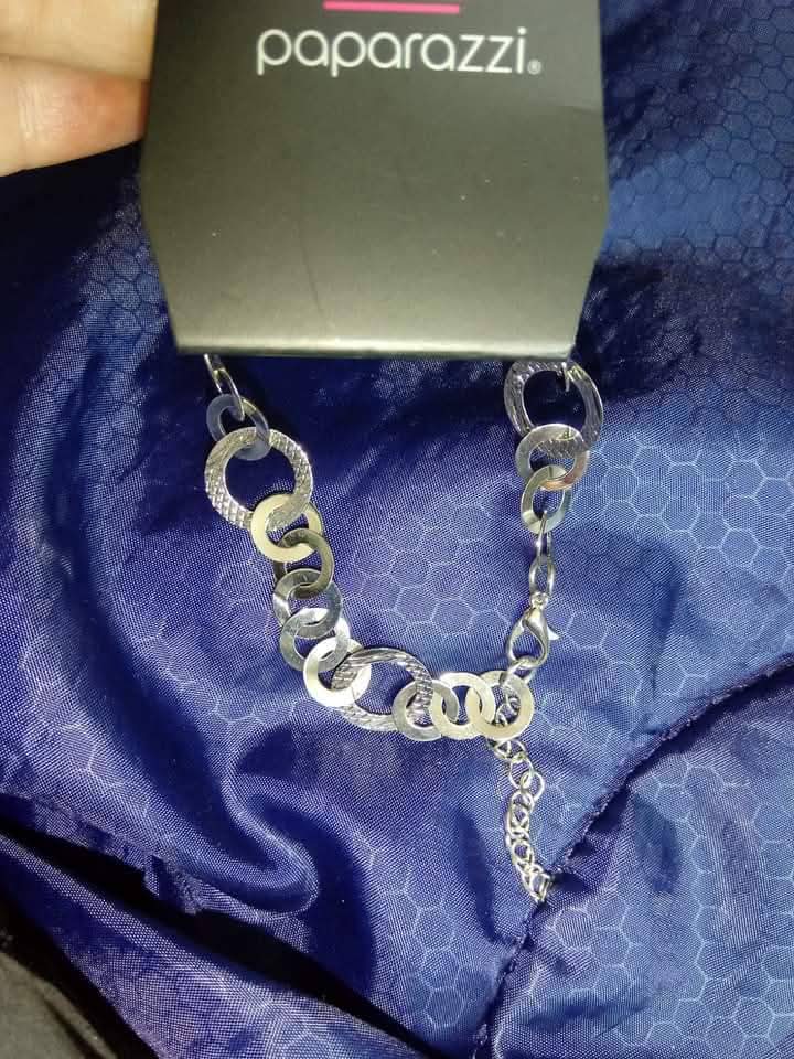 Paparazzi Silver Circles Bracelet
