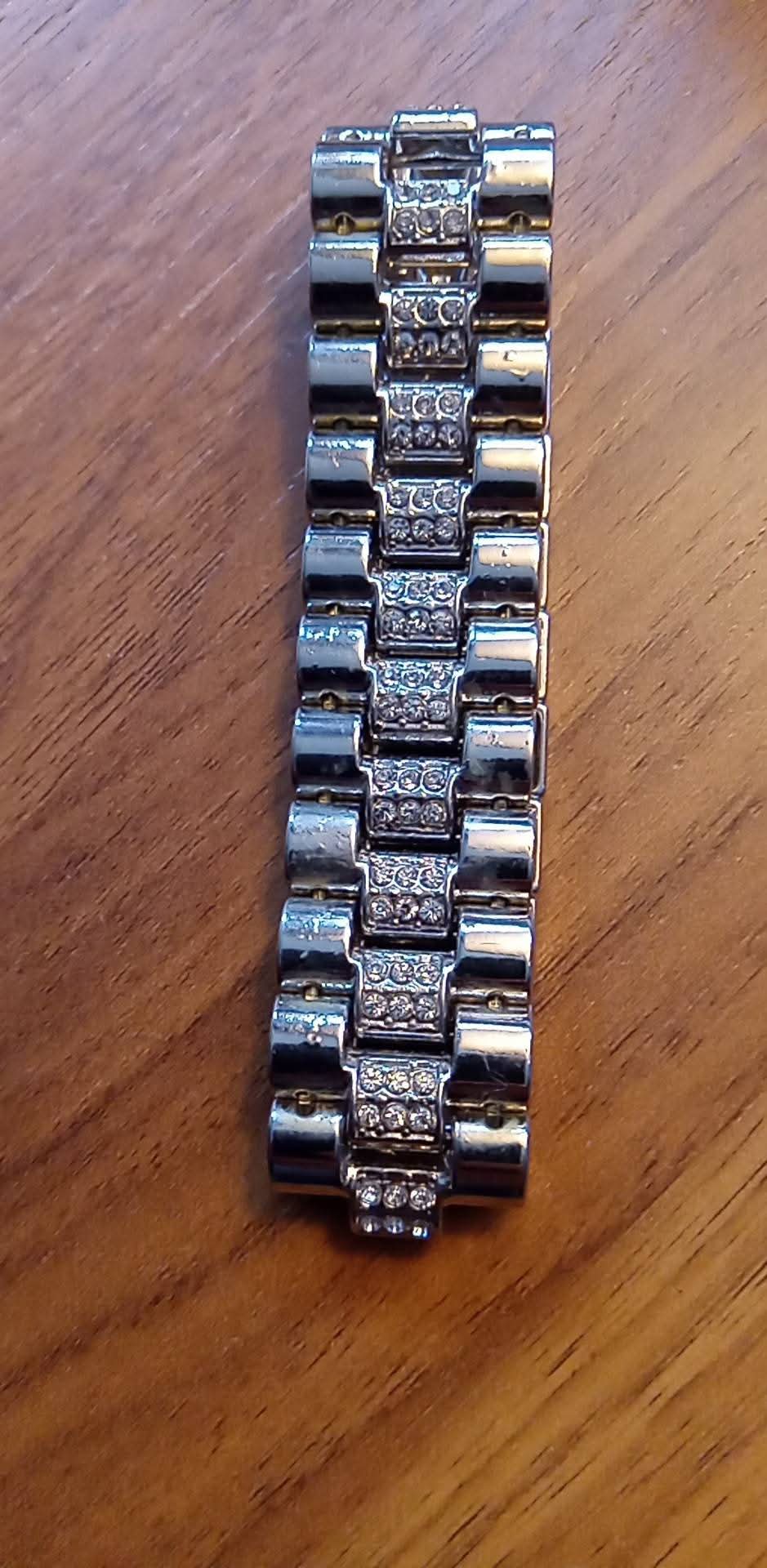 Men's Inlaid Zircon Stainless Steel Bracelet