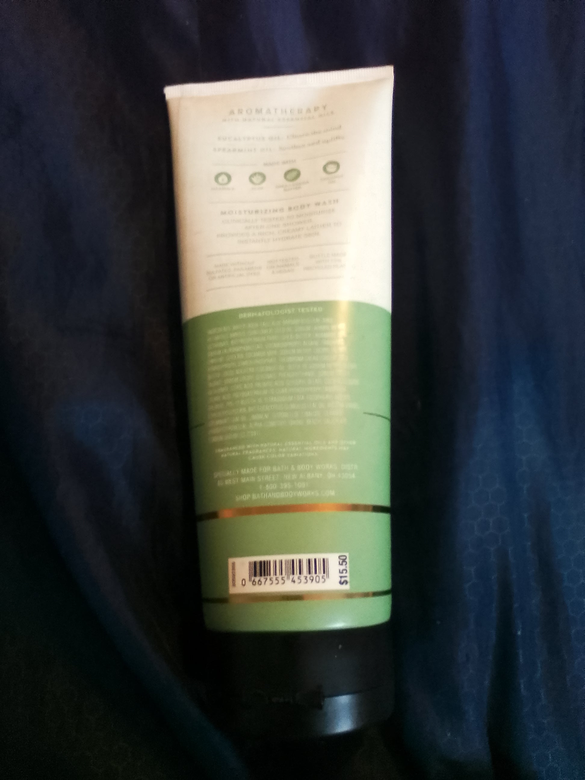Bath and Body Works EUCALYPTUS + SPEARMINT Moisturizing Body Wash 10 oz