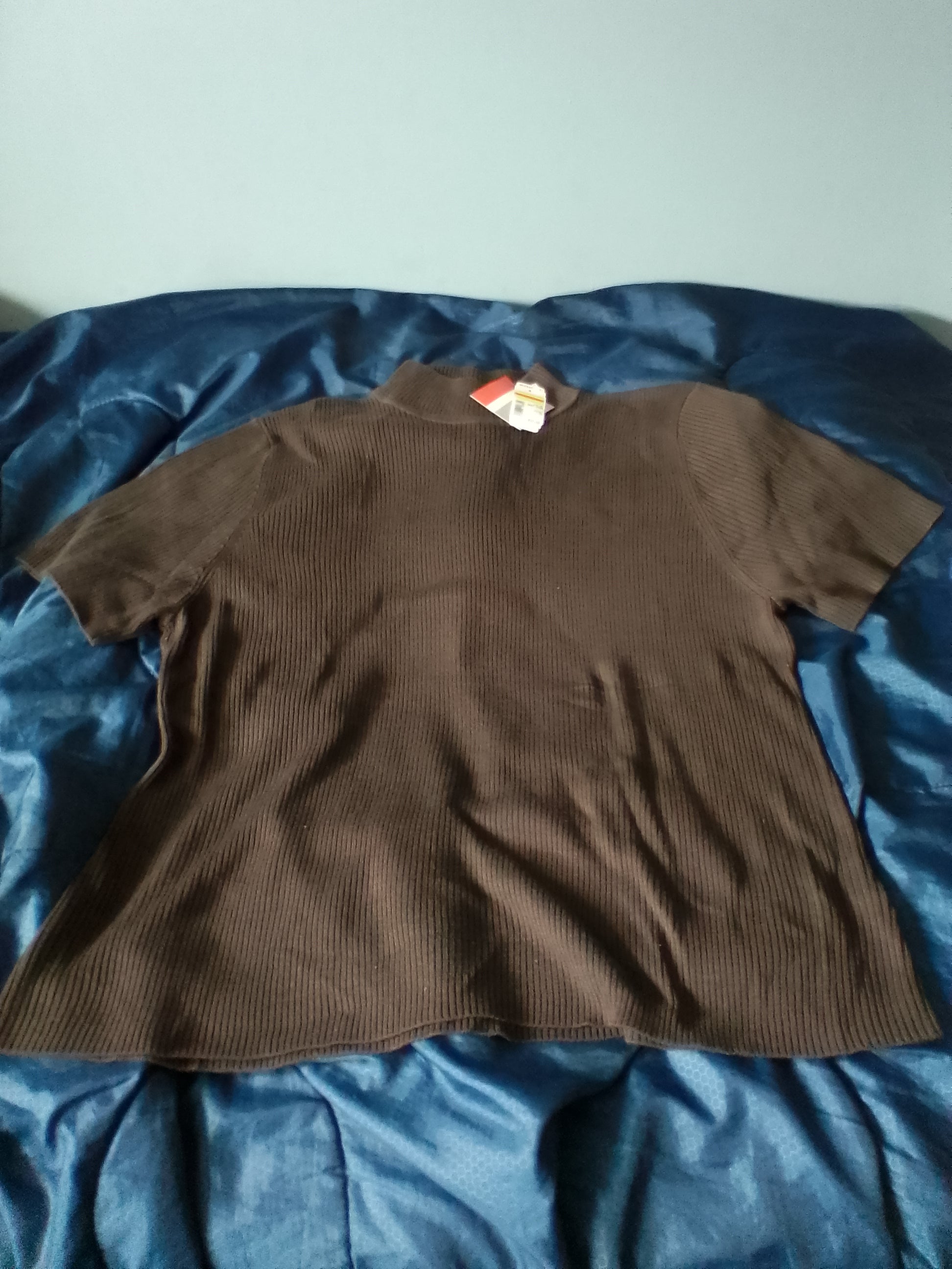 Croft & Barrow Short Sleeve Mock Turtleneck Sweater