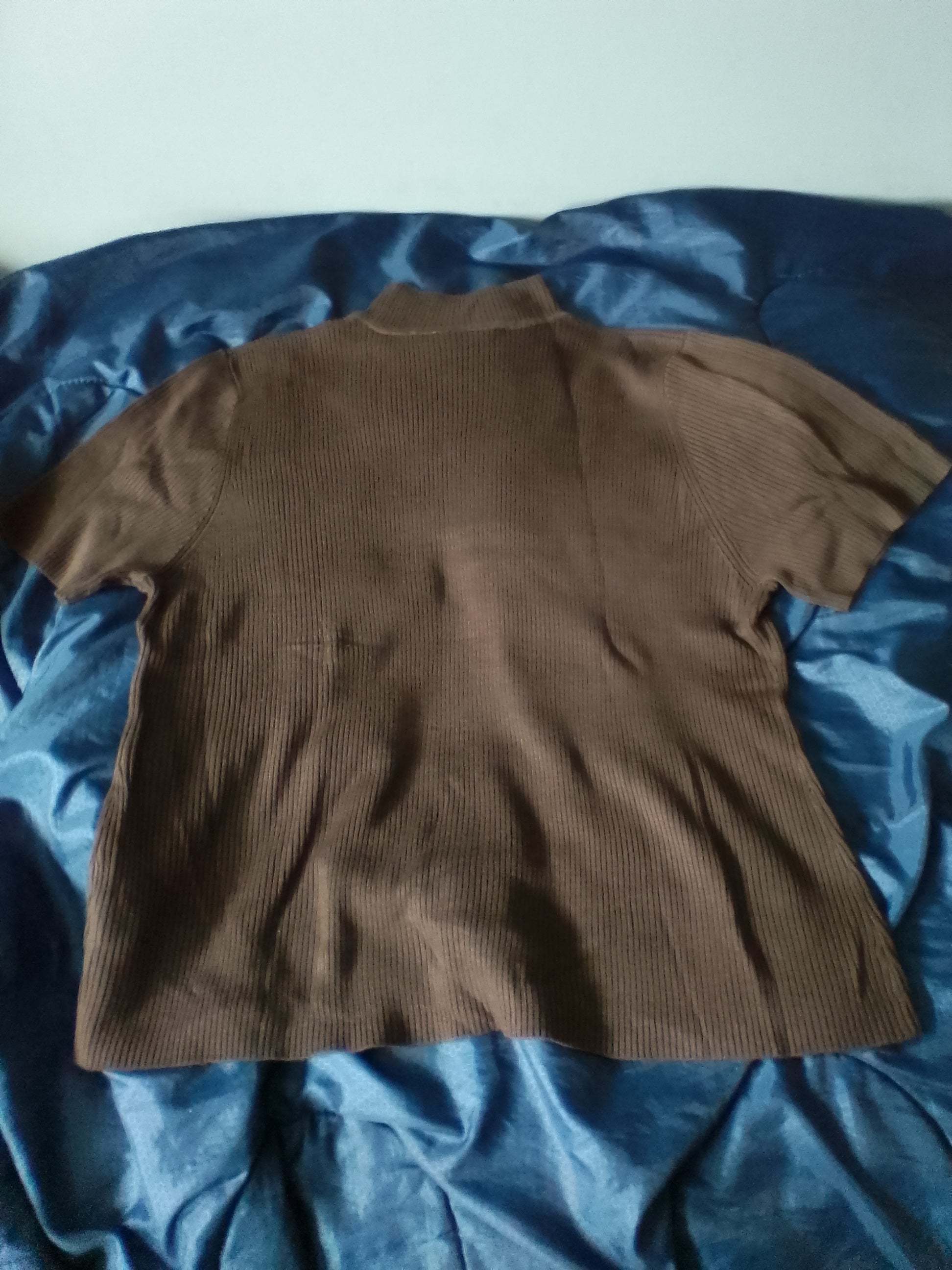 Croft & Barrow Short Sleeve Mock Turtleneck Sweater