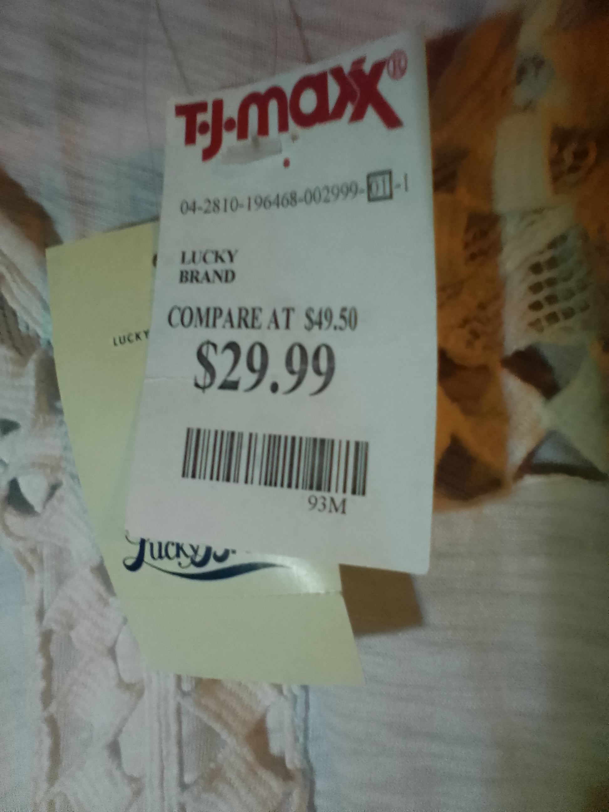 Lucky Brand small oversized basic white blouse