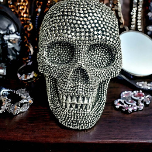 Resin Skull Silver
