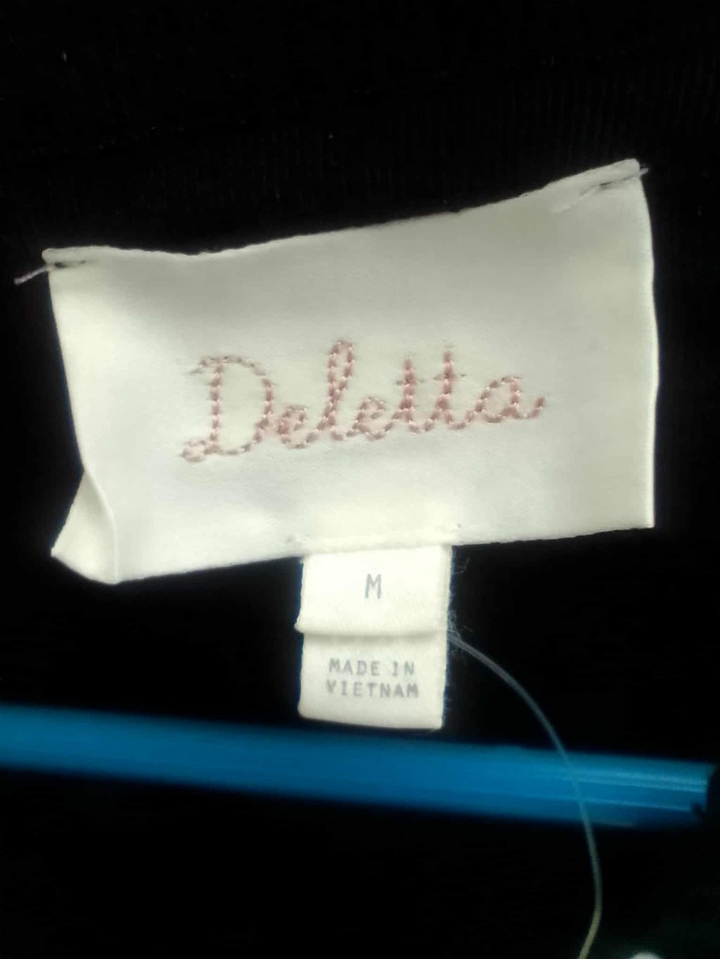 Anthropologie Deletta Black Lace Up Top