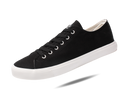 Retro Black/White Canvas Sneakers Unisex Size - Cushioned Insole
