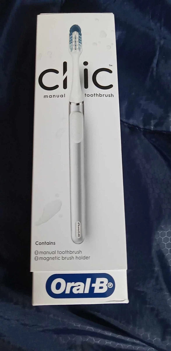 Oral-B Clic Manual Toothbrush W/ Magnetic Brush Holder