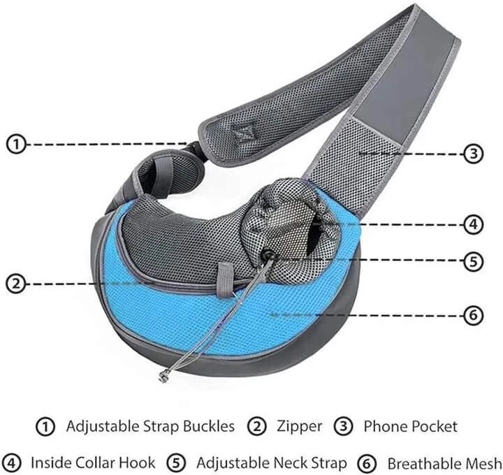 Pet Puppy Mesh Sling Shoulder Bag