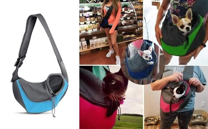 Pet Puppy Mesh Sling Shoulder Bag