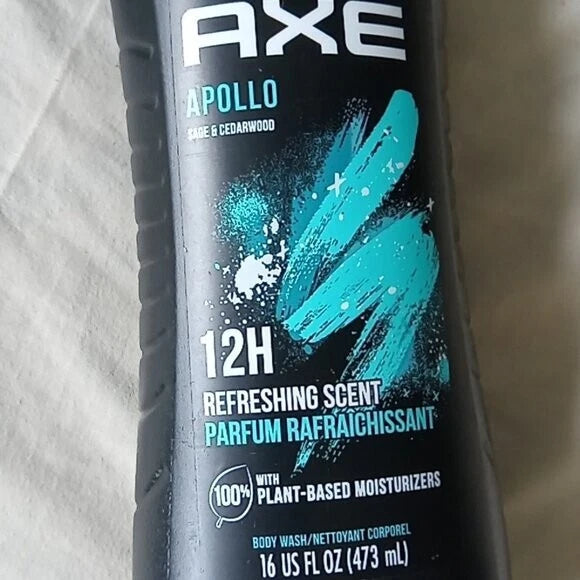 AXE Apollo Men's Body Wash Liquid - 16oz Refreshing Fragrances
