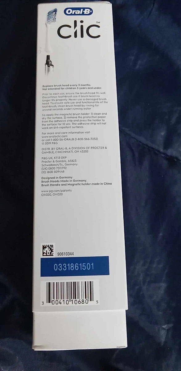 Oral-B Clic Manual Toothbrush W/ Magnetic Brush Holder